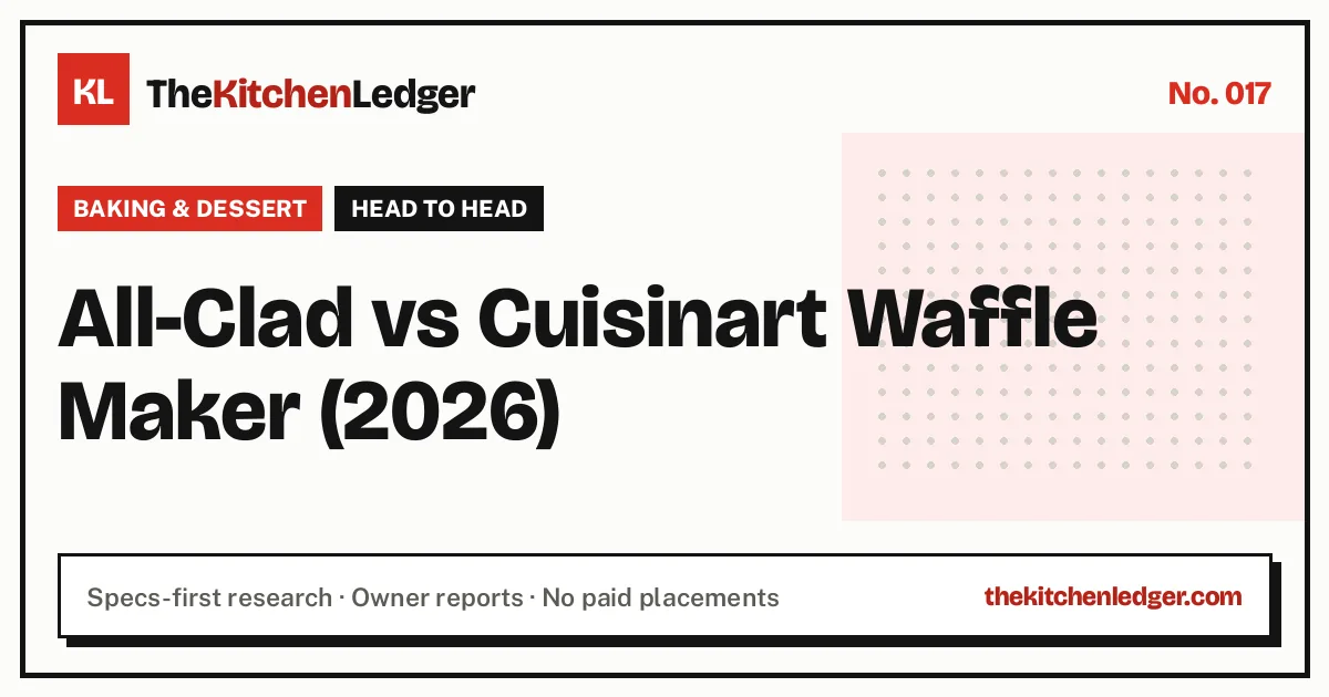 All-Clad vs Cuisinart Waffle Maker (2026)