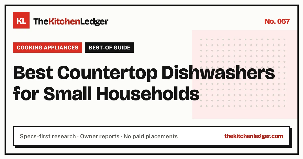 Best Countertop Dishwashers for Small Households