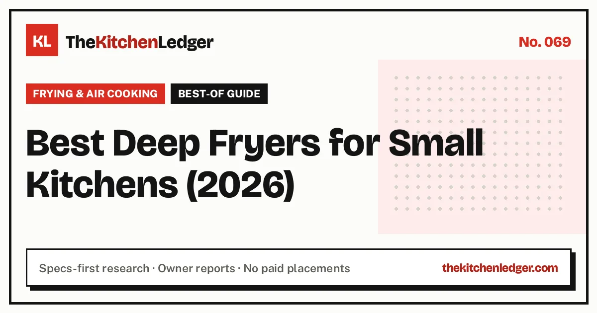 Best Deep Fryers for Small Kitchens (2026)
