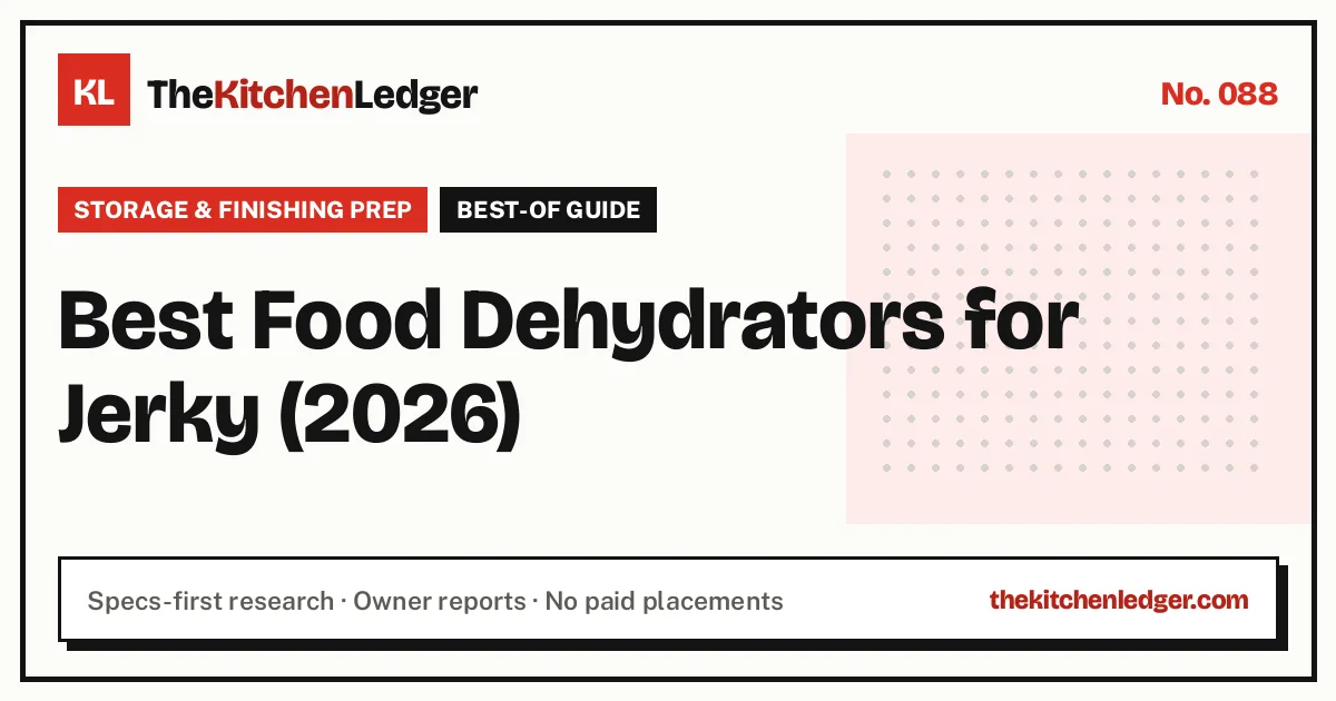 Best Food Dehydrators for Jerky (2026)