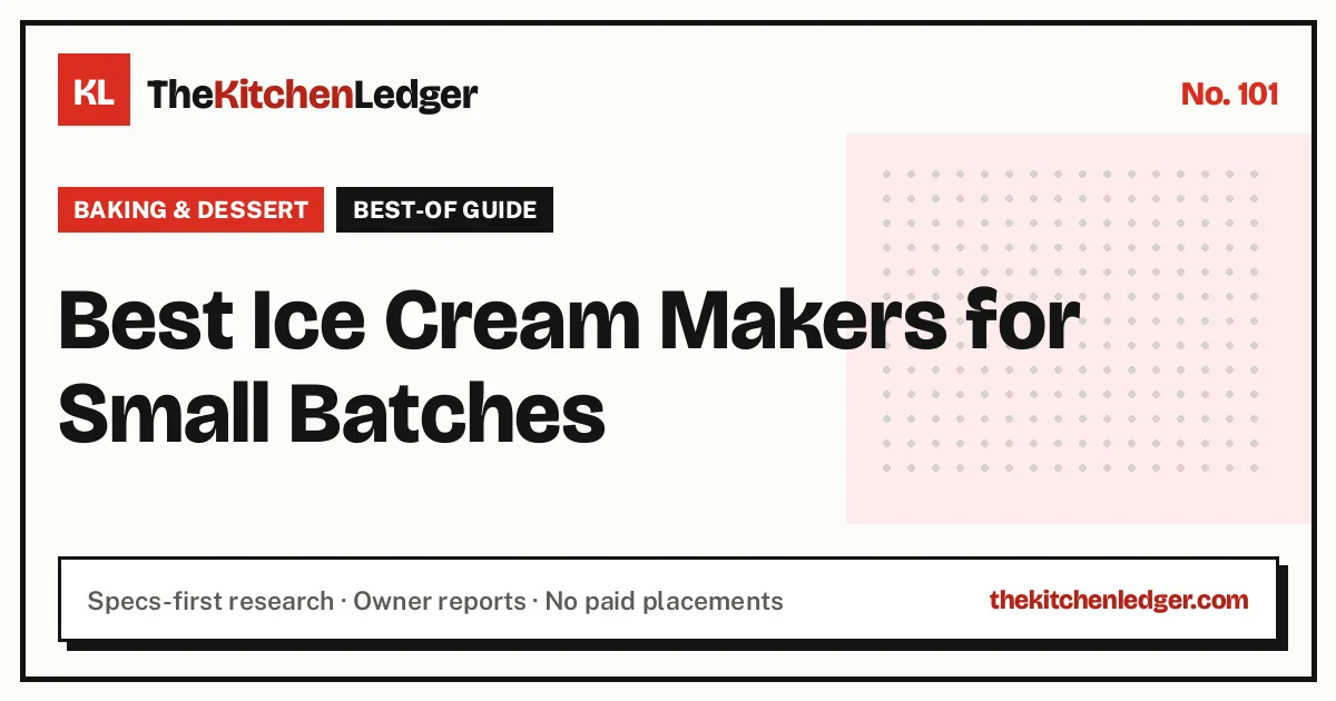 Best Ice Cream Makers for Small Batches