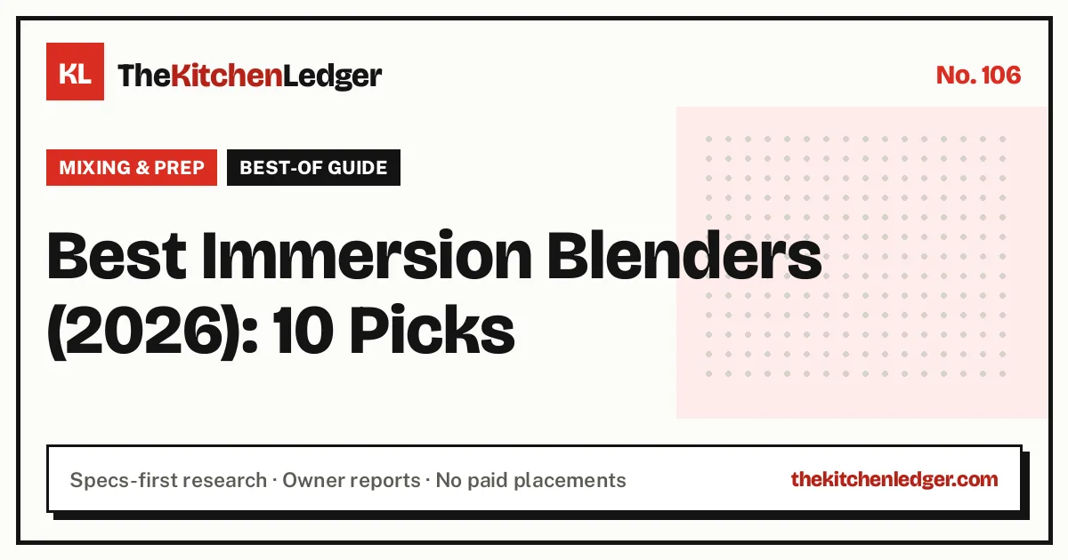 Best Immersion Blenders (2026): 10 Picks