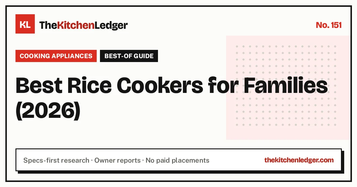 Best Rice Cookers for Families (2026)