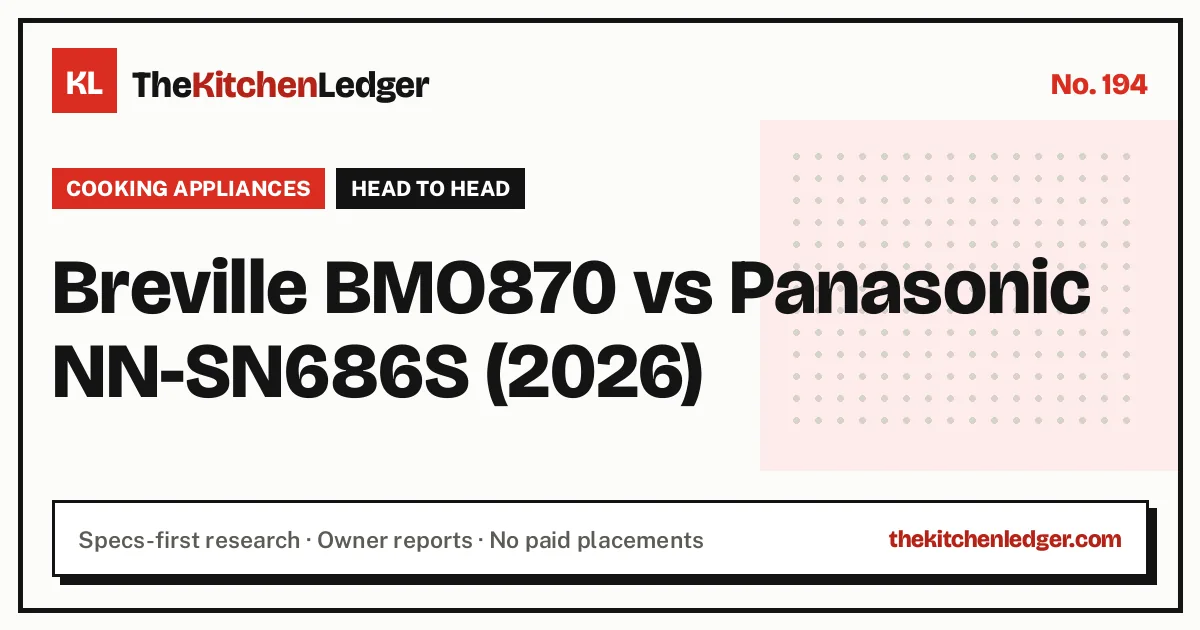 Breville BMO870 vs Panasonic NN-SN686S (2026)