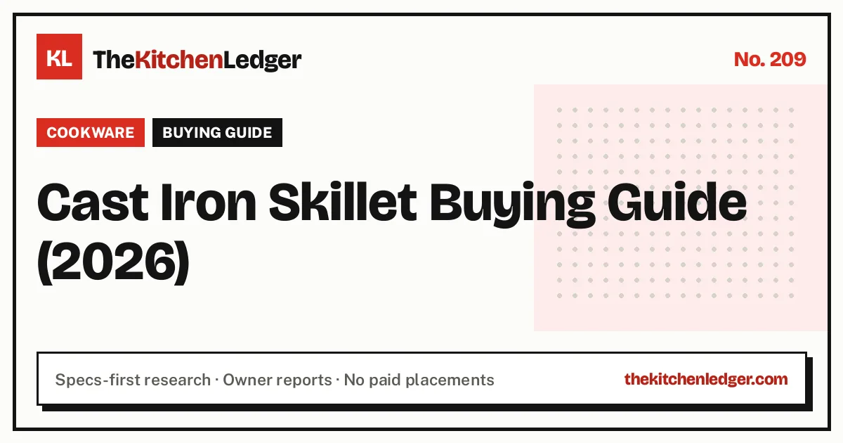 Cast Iron Skillet Buying Guide (2026)