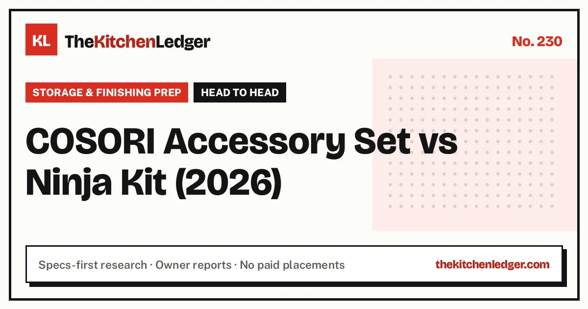 COSORI Accessory Set vs Ninja Kit (2026)