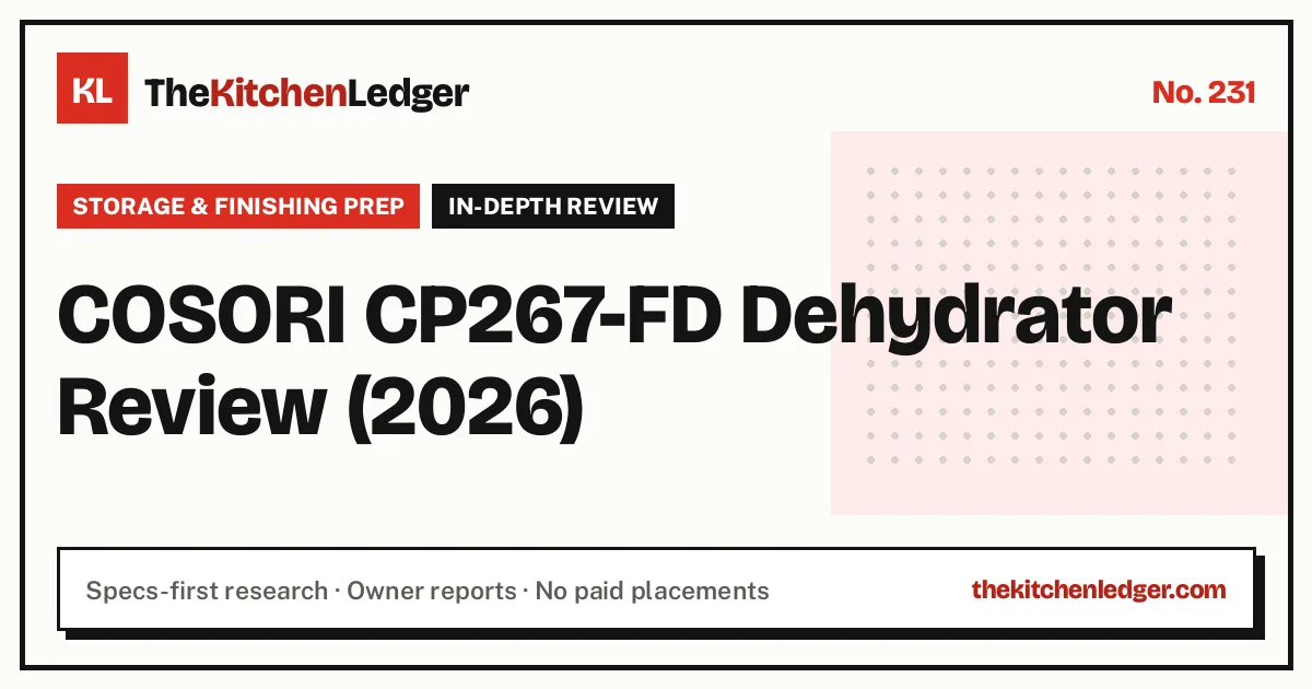 COSORI CP267-FD Dehydrator Review (2026)