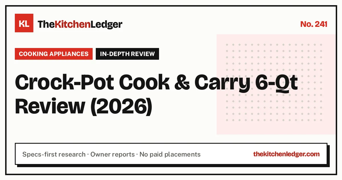 Crock-Pot Cook & Carry 6-Qt Review (2026)