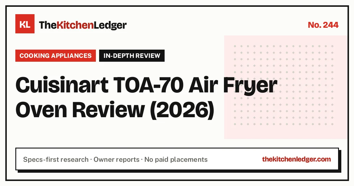 Cuisinart TOA-70 Air Fryer Oven Review (2026)