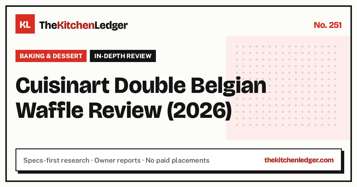 Cuisinart Double Belgian Waffle Review (2026)