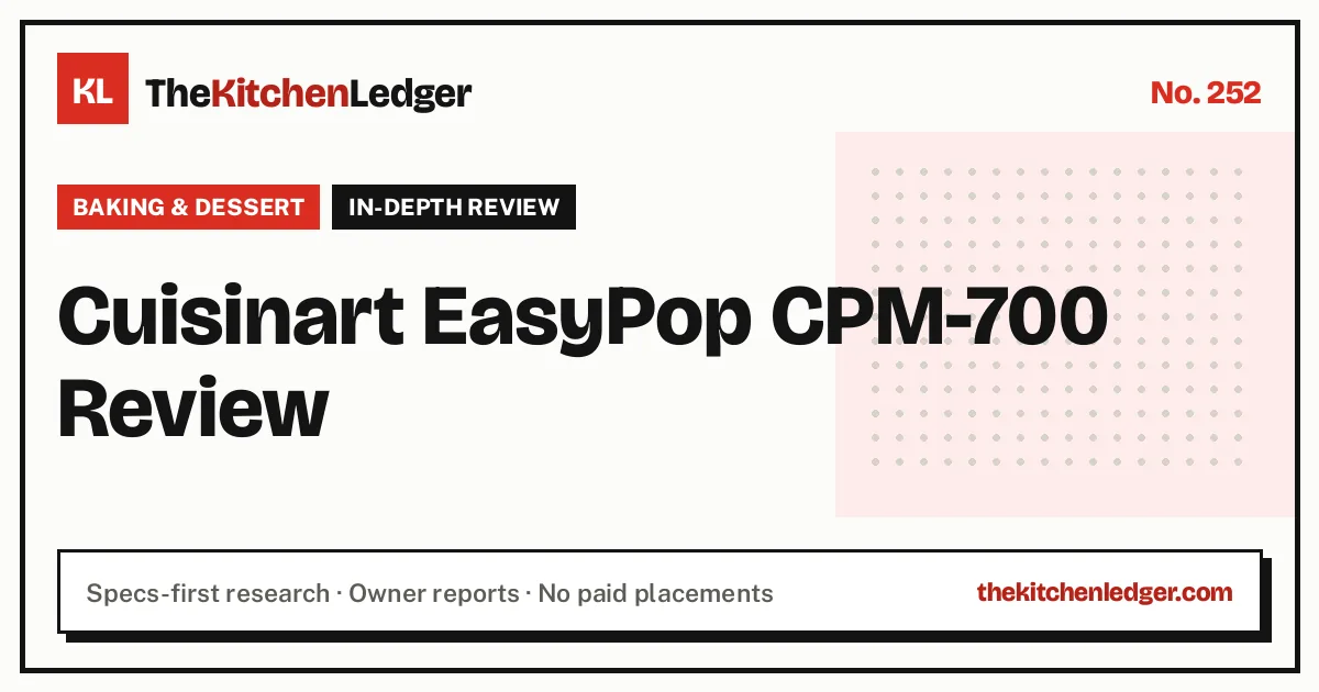 Cuisinart EasyPop CPM-700 Review