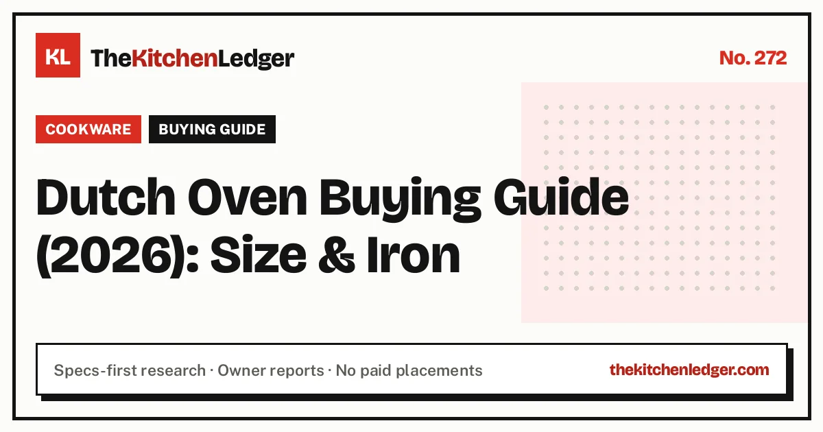 Dutch Oven Buying Guide (2026): Size & Iron