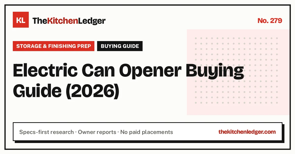 Electric Can Opener Buying Guide (2026)