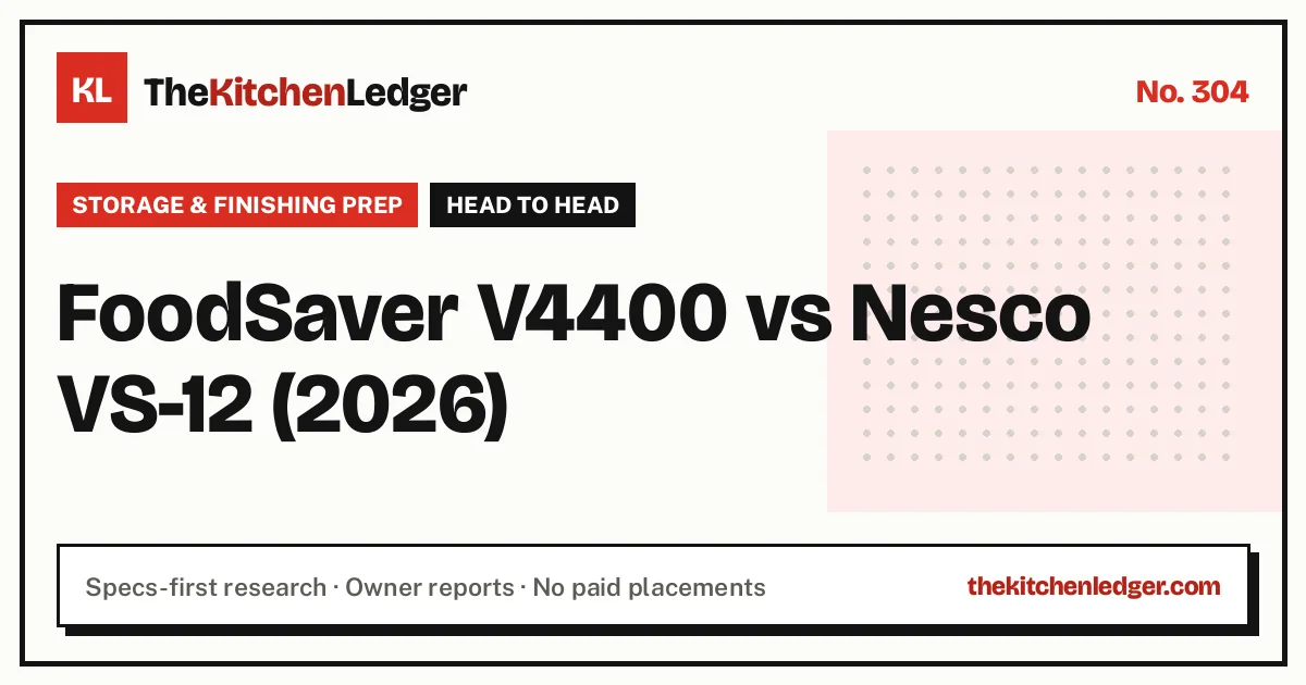 FoodSaver V4400 vs Nesco VS-12 (2026)