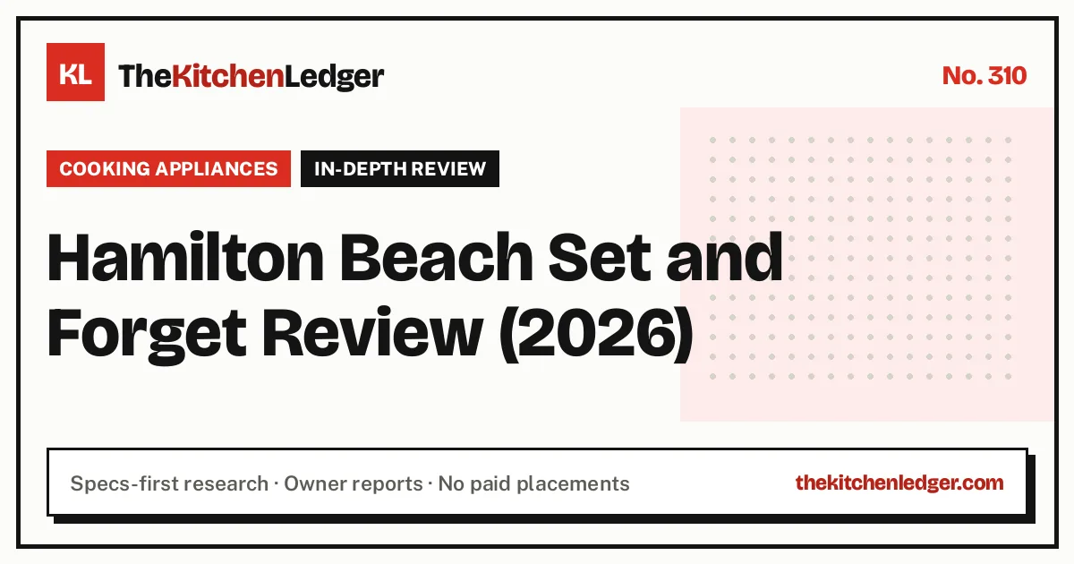 Hamilton Beach Set and Forget Review (2026)