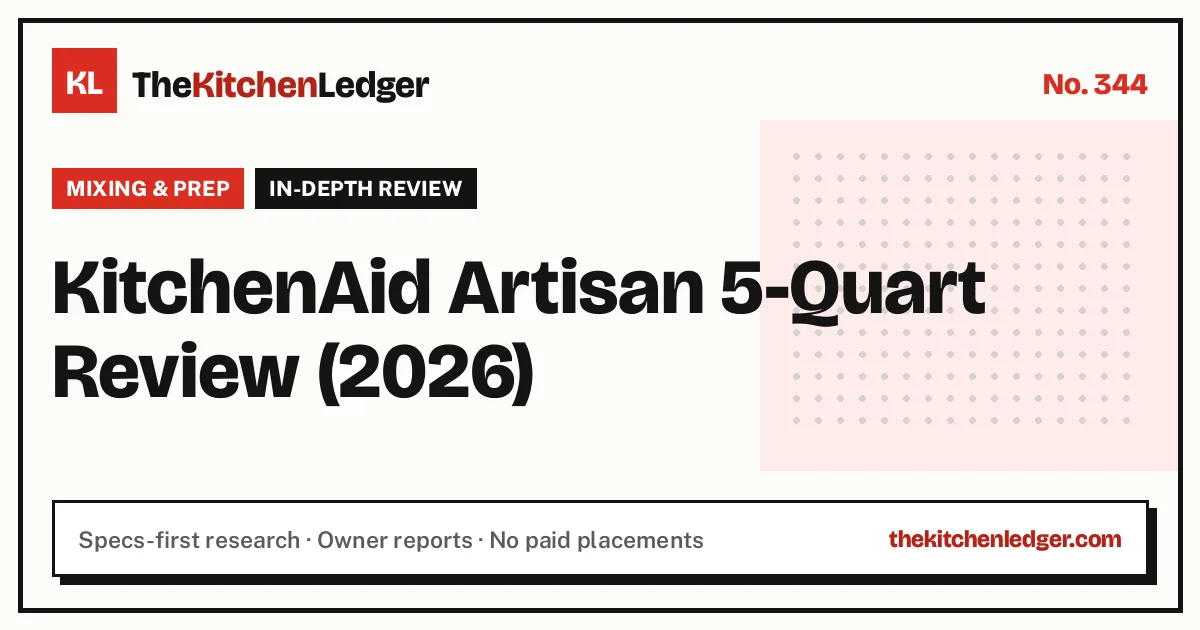 KitchenAid Artisan 5-Quart Review (2026)
