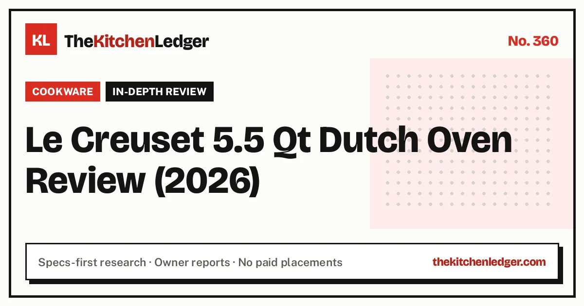 Le Creuset 5.5 Qt Dutch Oven Review (2026)