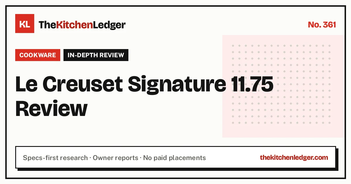 Le Creuset Signature 11.75 Review