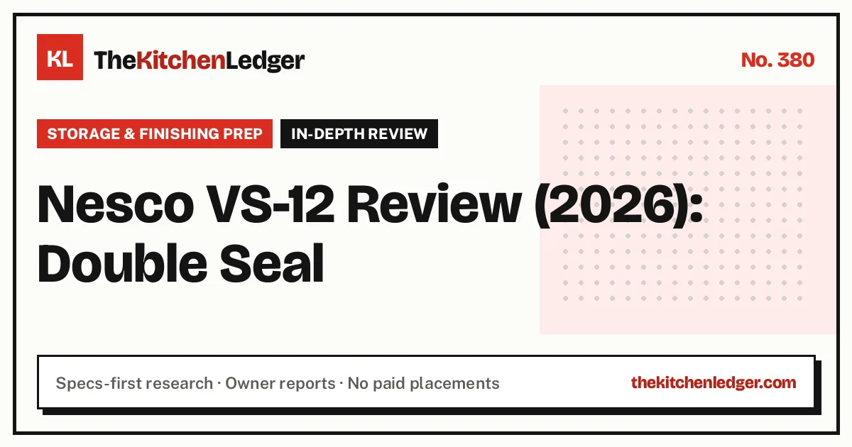 Nesco VS-12 Review (2026): Double Seal