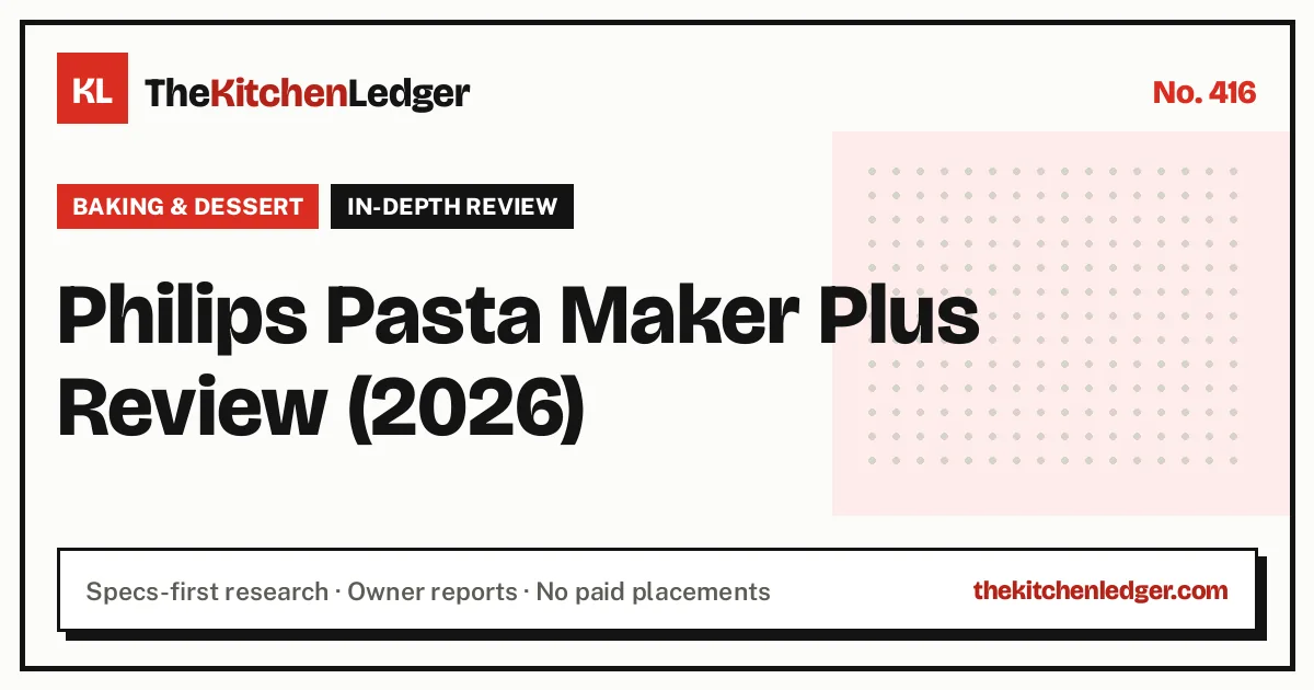 Philips Pasta Maker Plus Review (2026)