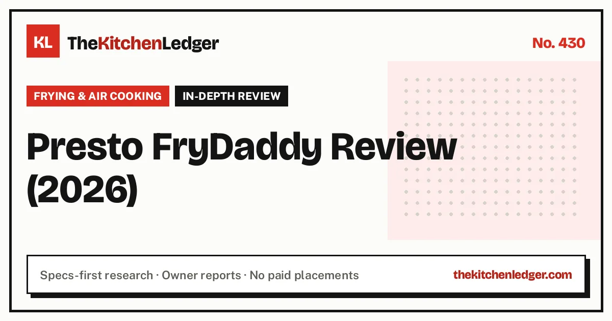 Presto FryDaddy Review (2026)