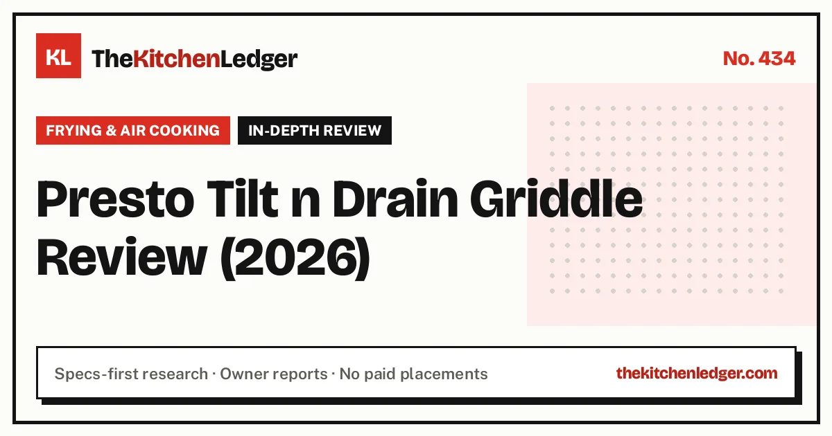 Presto Tilt n Drain Griddle Review (2026)