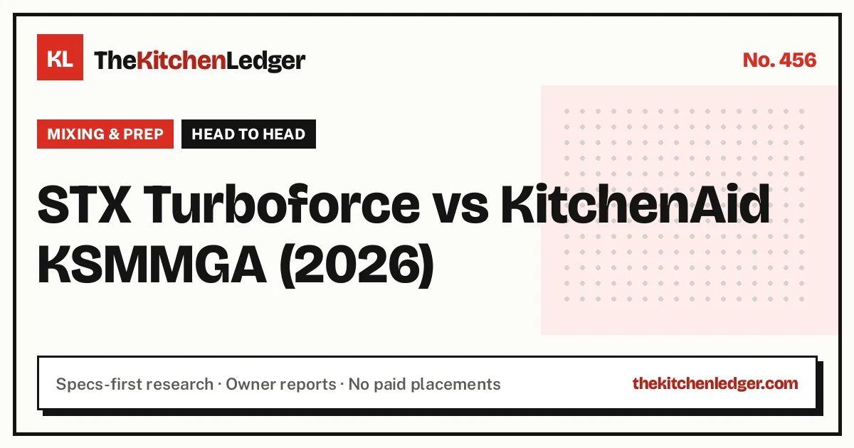 STX Turboforce vs KitchenAid KSMMGA (2026)