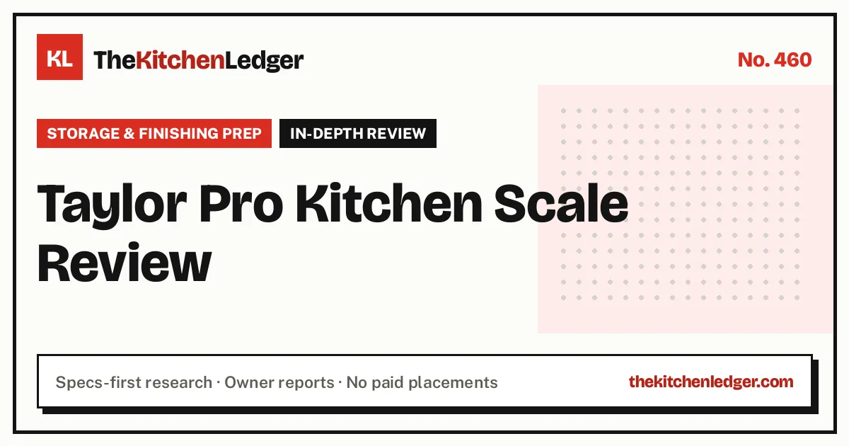 Taylor Pro Kitchen Scale Review