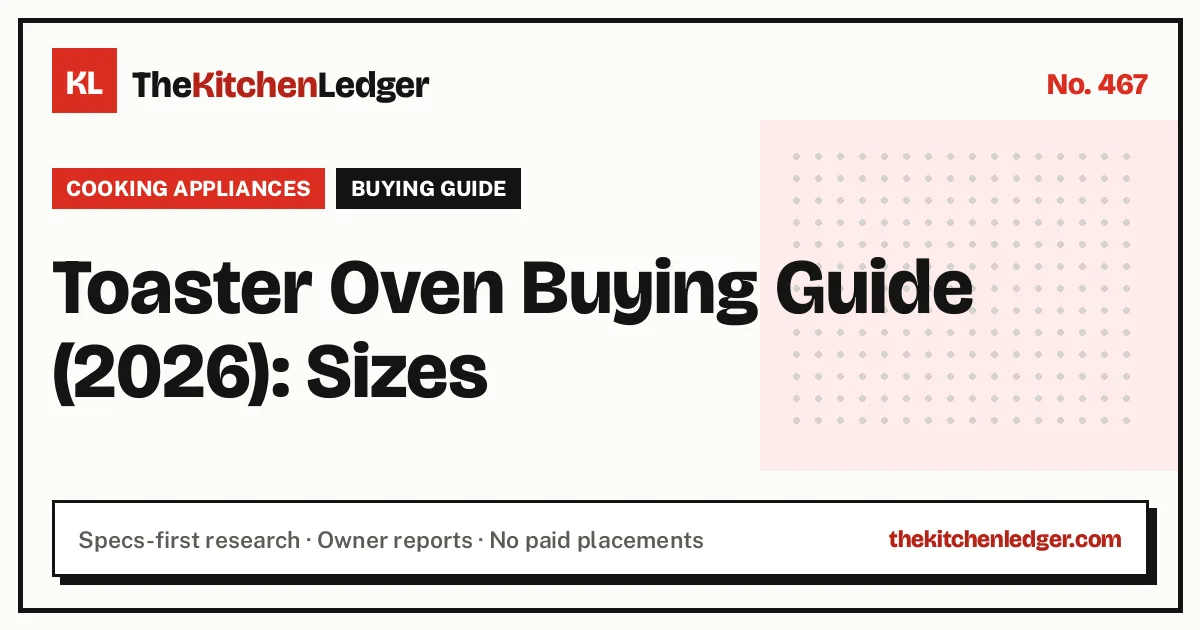 Toaster Oven Buying Guide (2026): Sizes